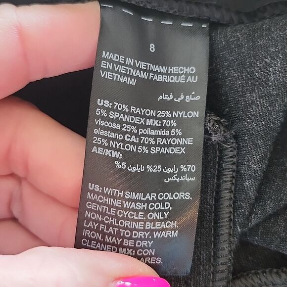 White House Black Market The Legging, Charcoal Gray, Side Zipper, 8 - Picture 8 of 9